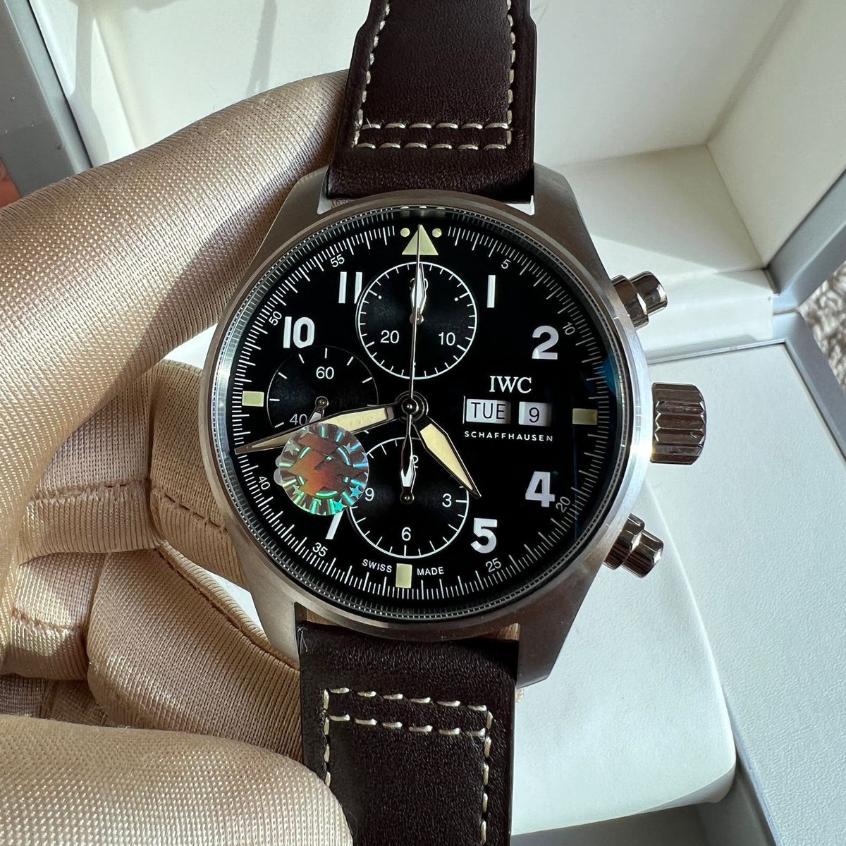 IWC Big Pilot Chronograph Watch - 