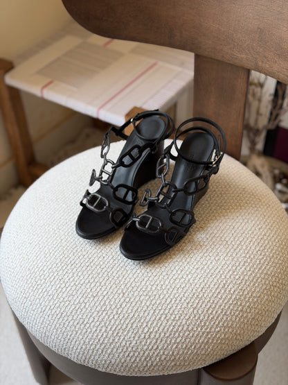 Hermes Heels - Black