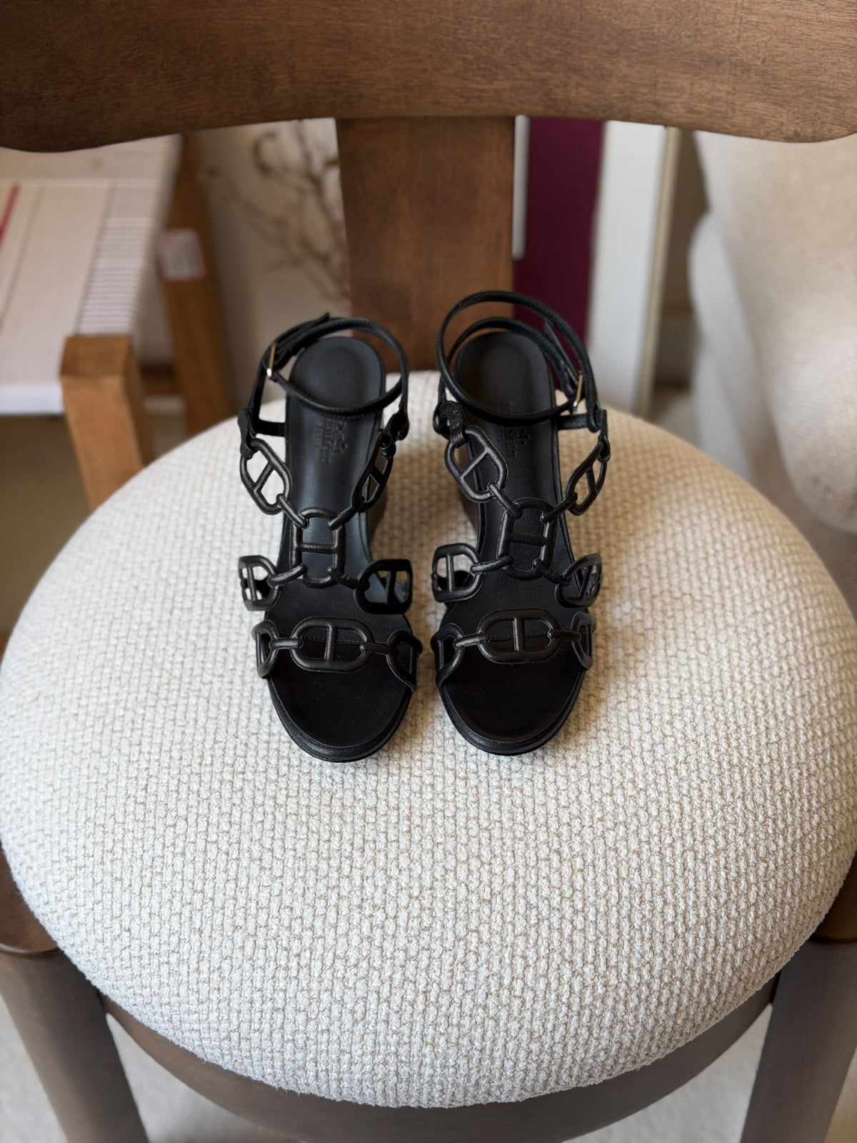 Hermes Heels - Black