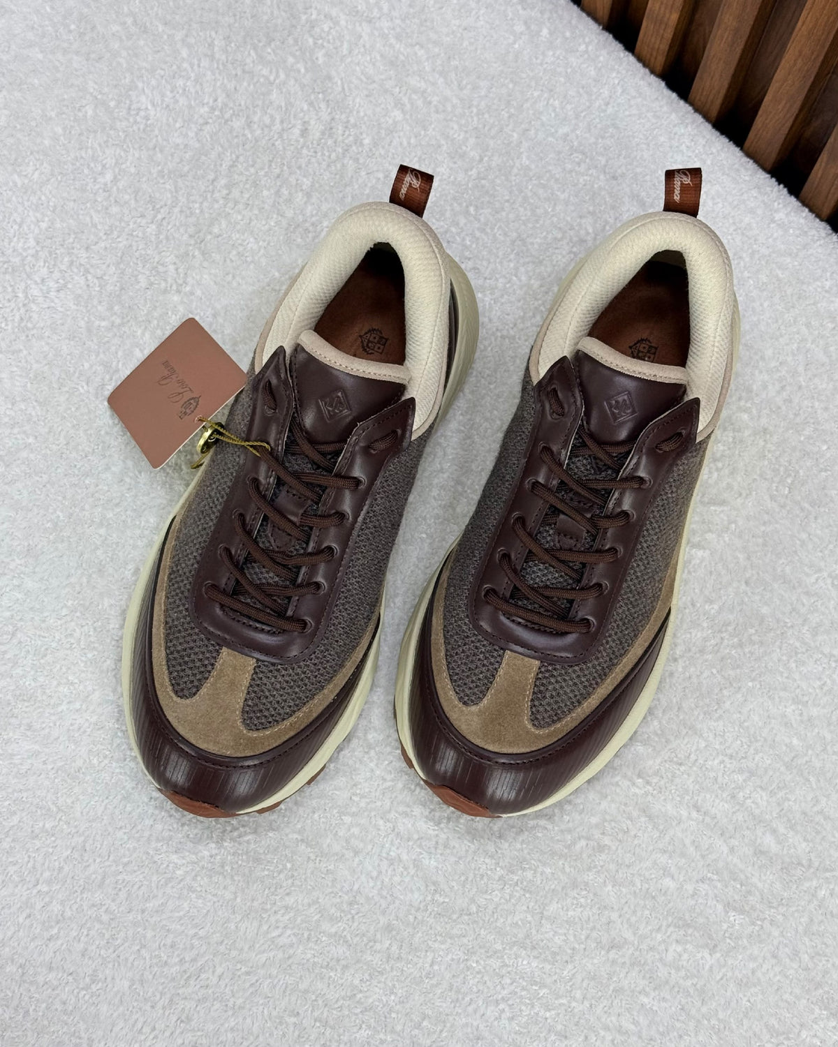 Loro Piana x New Balance Sneakers - Brown & Dark Grey