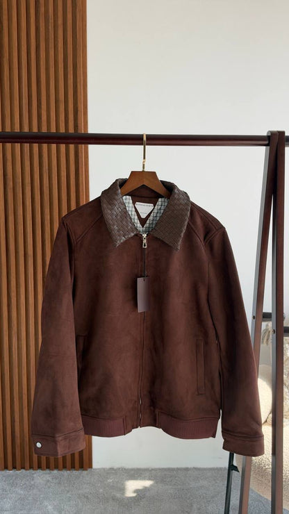 Bottega Veneta Snap-Cuff Jacket - Burgundy