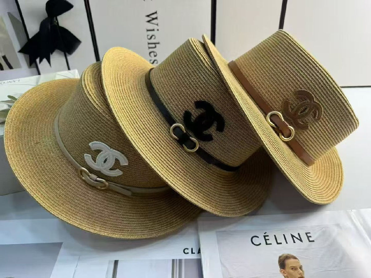 Chanel Hat - Beige, Black, Light Brown