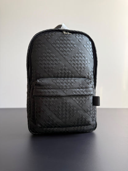 Bottega Veneta Backpack Compact Weave - Black