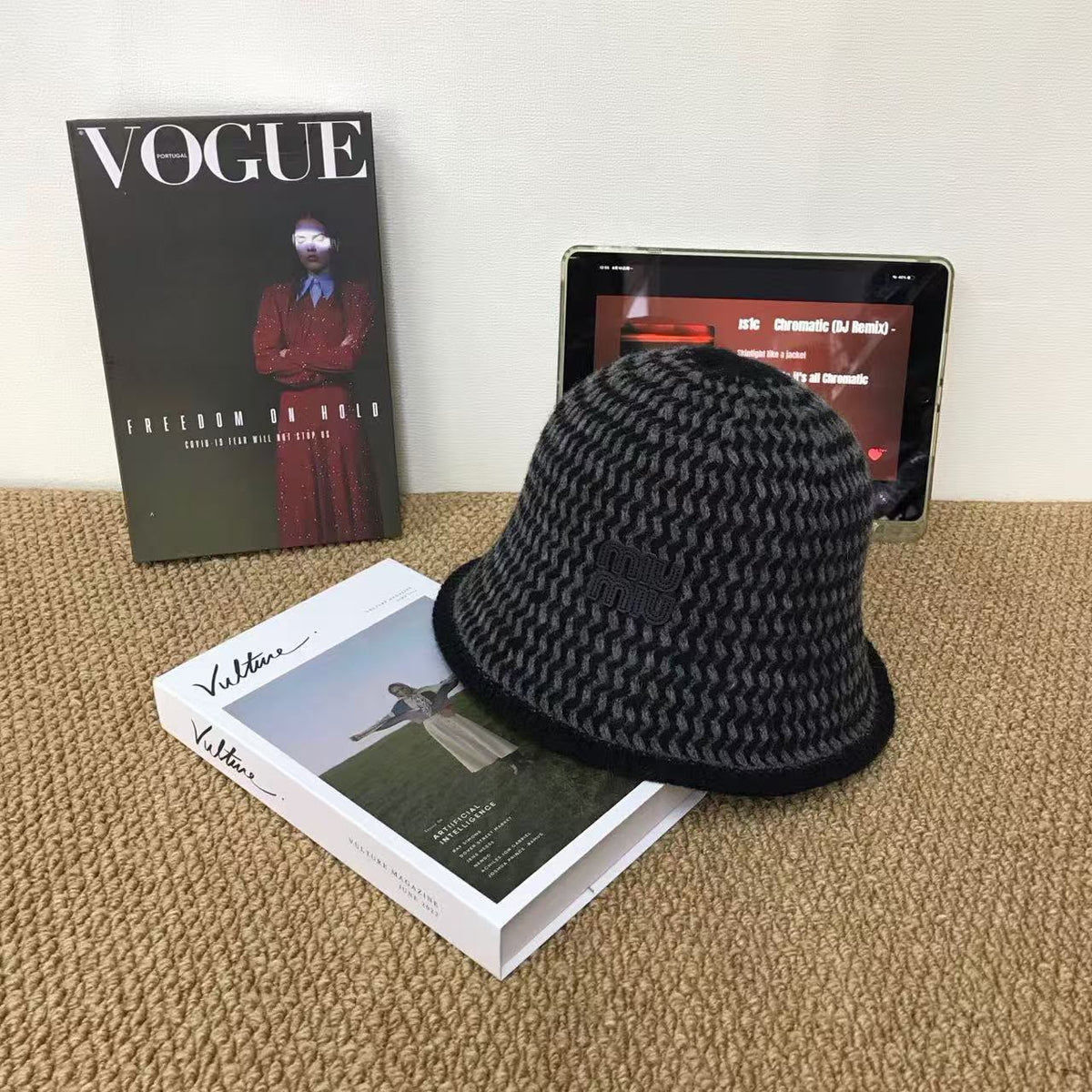 Miu Miu Hat - Dark Grey