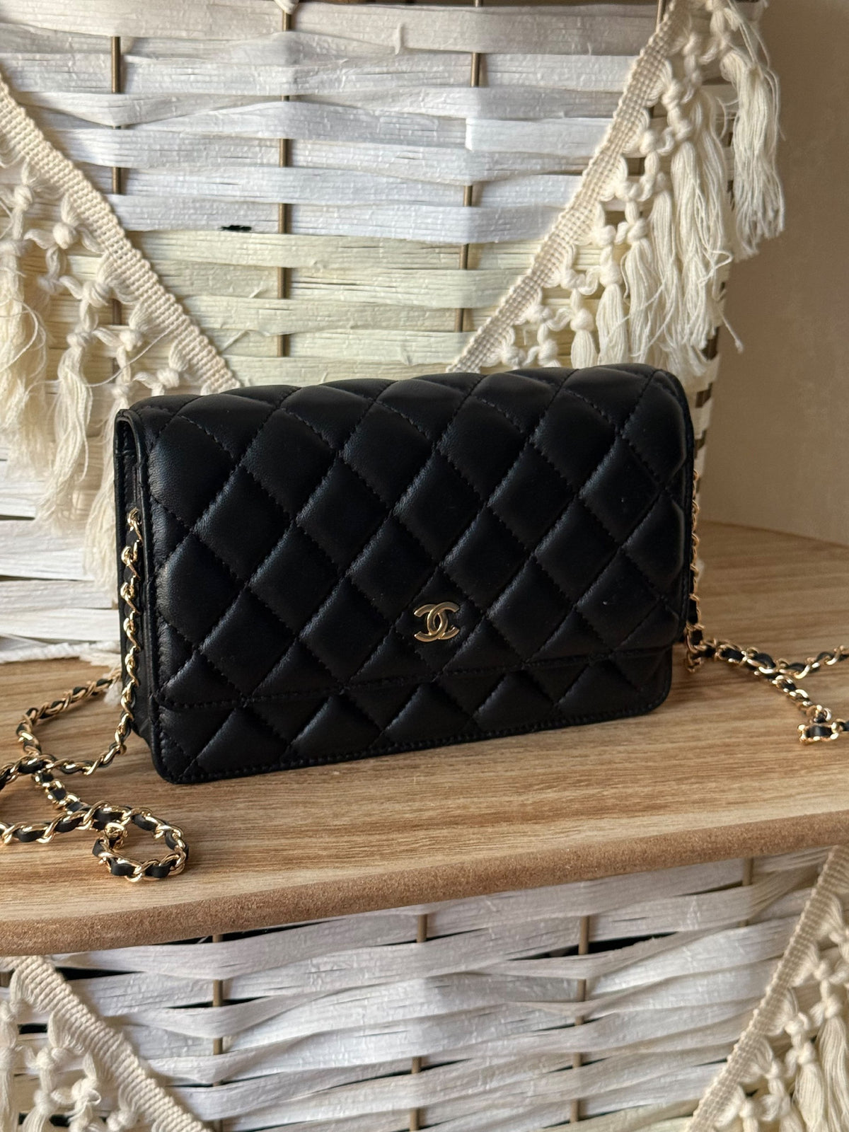 Hermès Quilted Shoulder Bag - Black