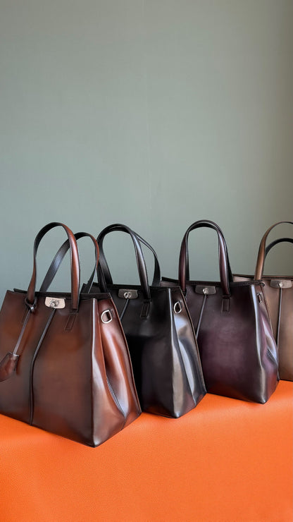 Berluti Tote Bag - Burgundy, Brown, Black, Beige