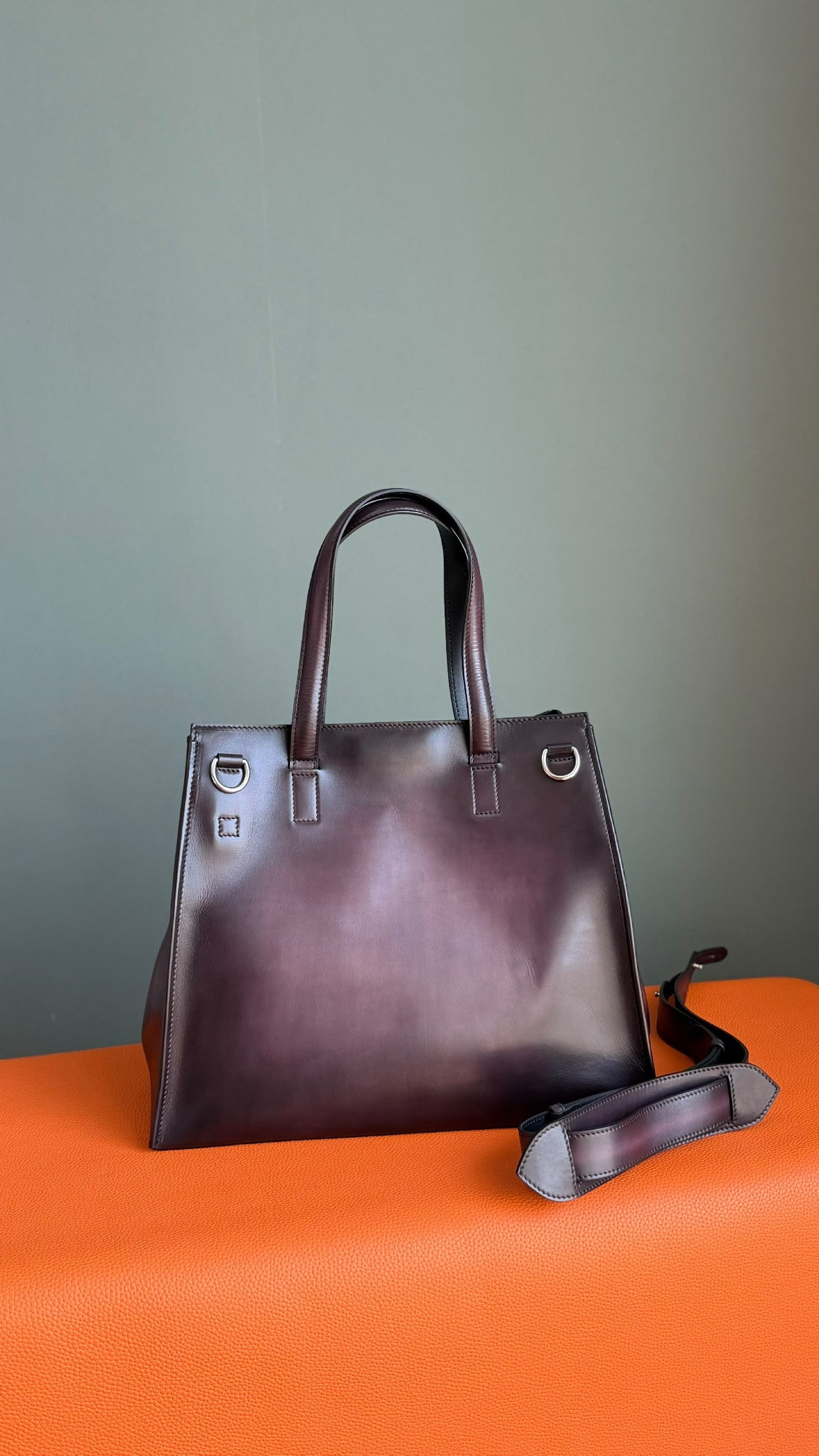 Berluti Tote Bag - Burgundy, Brown, Black, Beige
