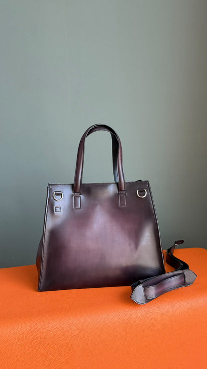 Berluti Tote Bag - Burgundy, Brown, Black, Beige