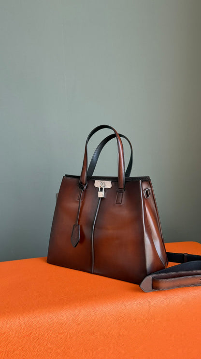 Berluti Tote Bag - Burgundy, Brown, Black, Beige