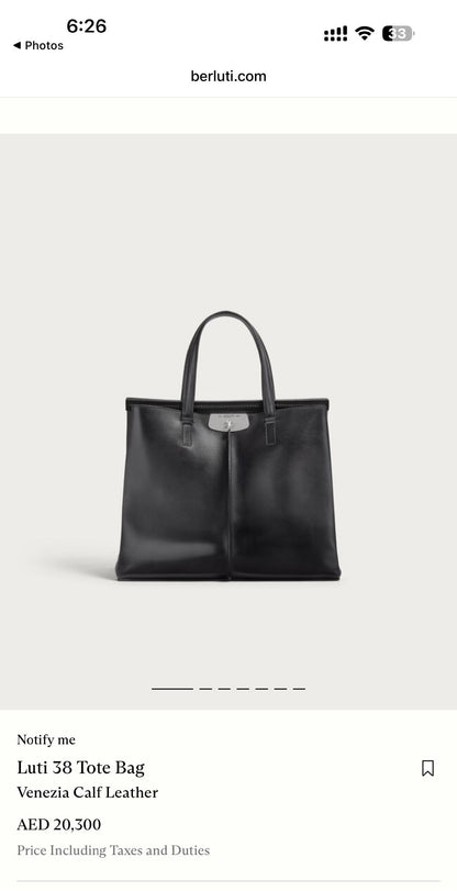 Berluti Tote Bag - Burgundy, Brown, Black, Beige