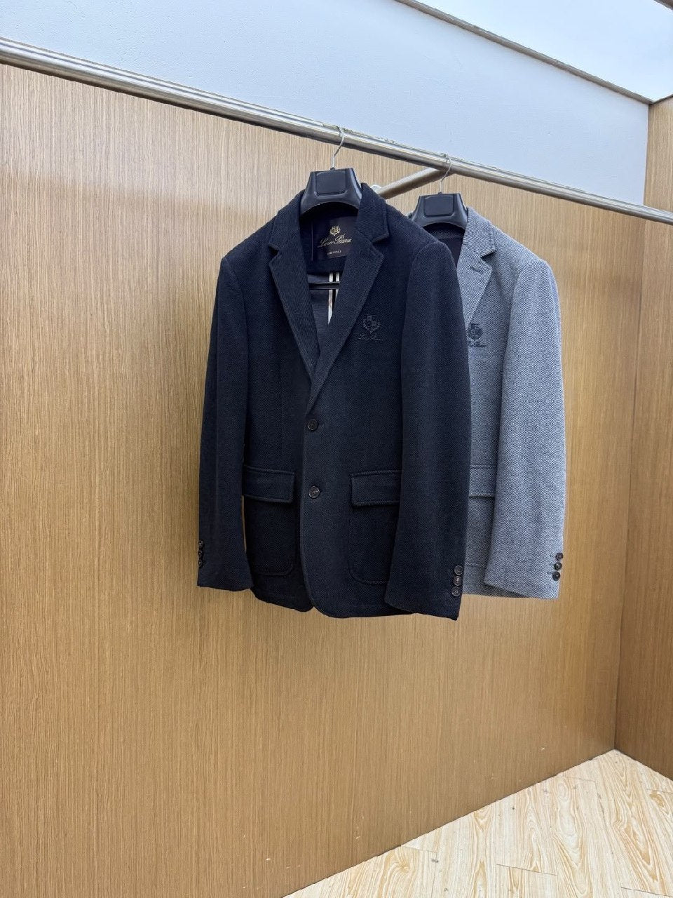 Loro Piana Blazer Notch Lapel - Navy, Grey