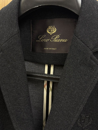 Loro Piana Blazer Notch Lapel - Navy, Grey