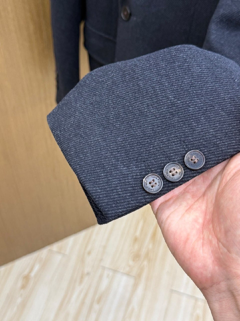 Loro Piana Blazer Notch Lapel - Navy, Grey