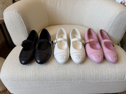 Chanel Slippers - Black, White, Pink