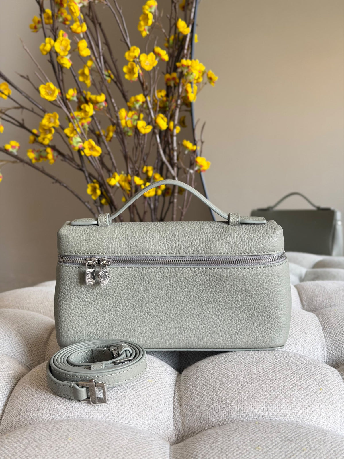 Loro Piana Crossbody Bag - Grey