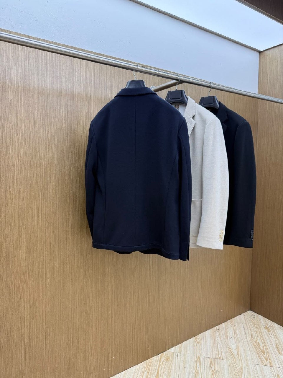 Burberry Notched-Lapel Jacket - Navy, White, Black