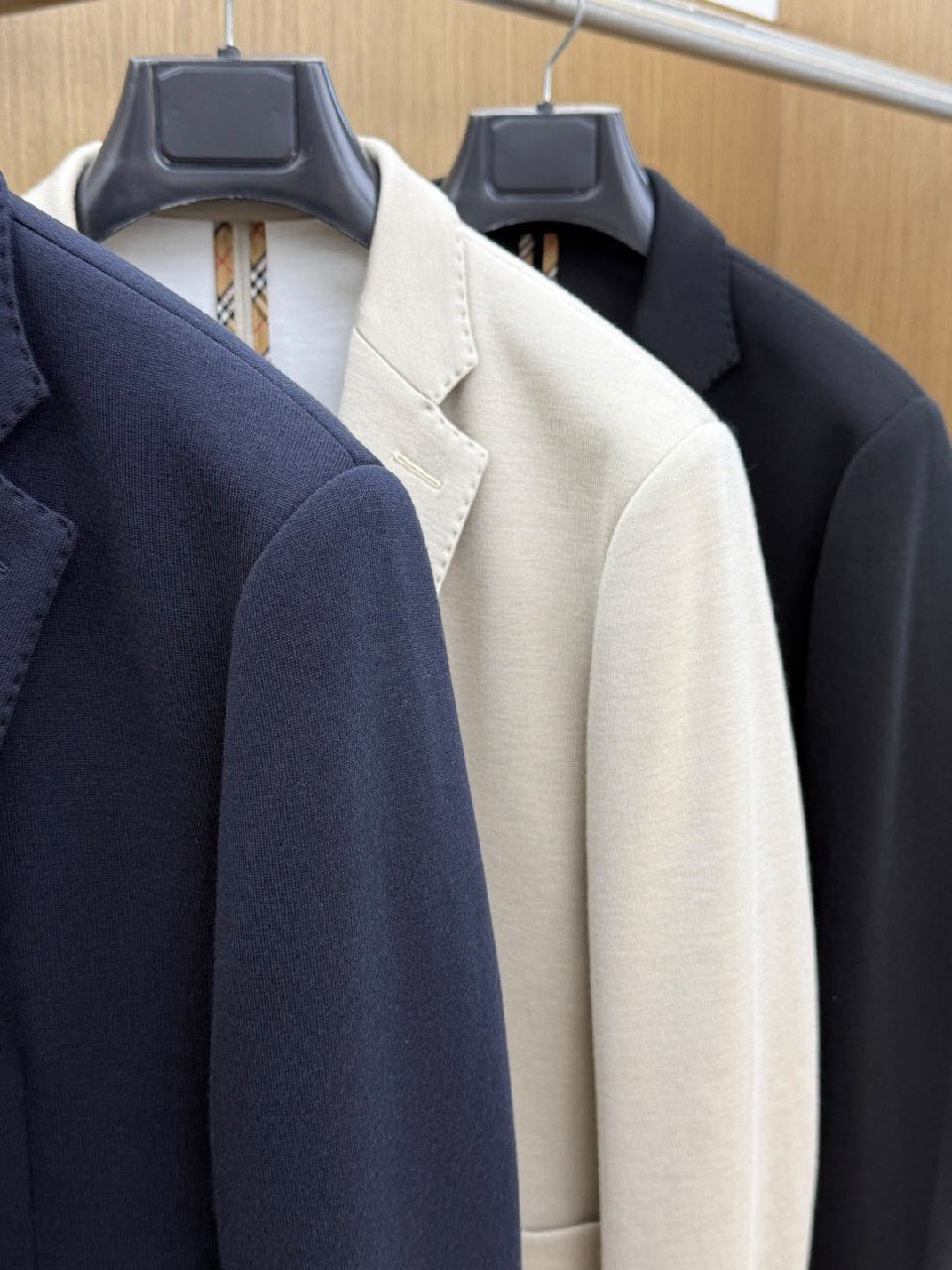 Burberry Notched-Lapel Jacket - Navy, White, Black