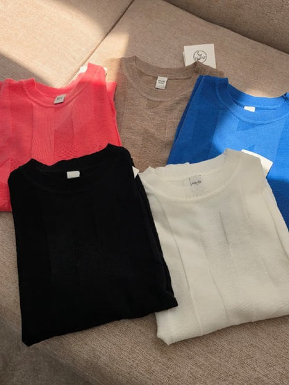 Hermès Knitted T-Shirt - Pink, Beige, Blue, Black, White