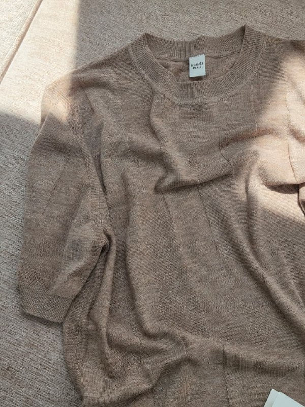 Hermès Knitted T-Shirt - Pink, Beige, Blue, Black, White