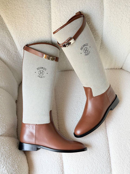 Hermes High Cut Boots - Brown