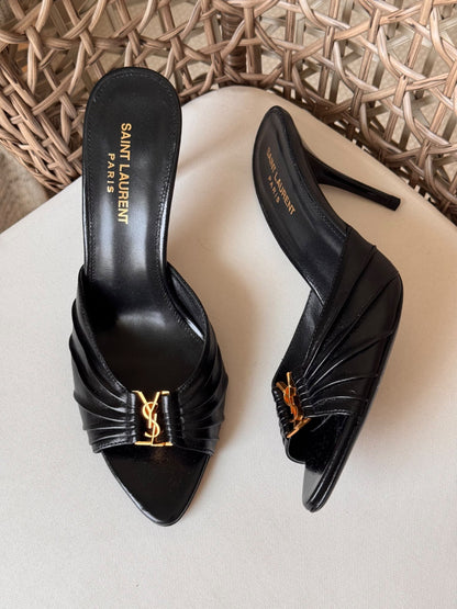 YSL Heels - Burgundy, Black, White