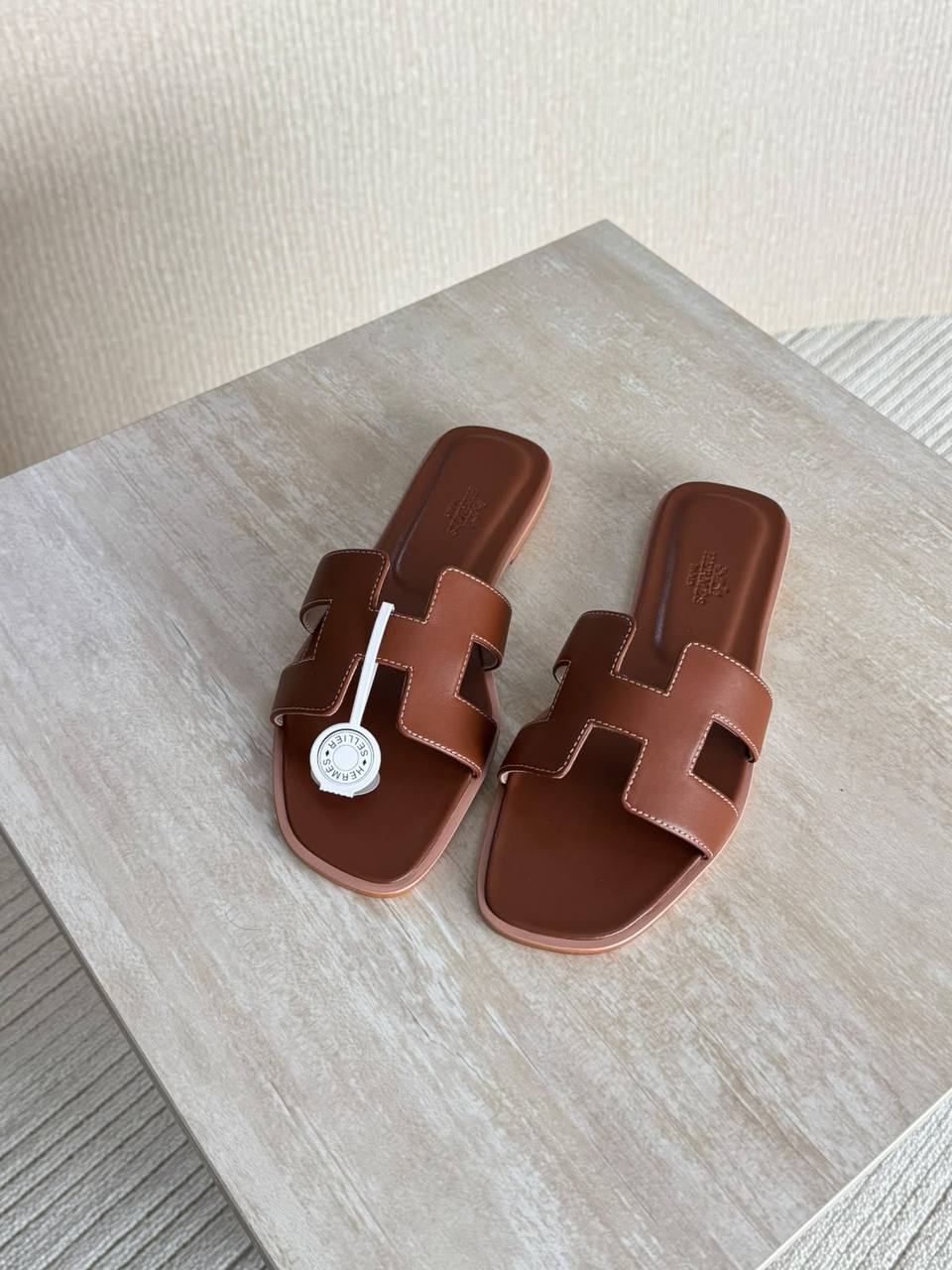 Hermes Slipper - Brown