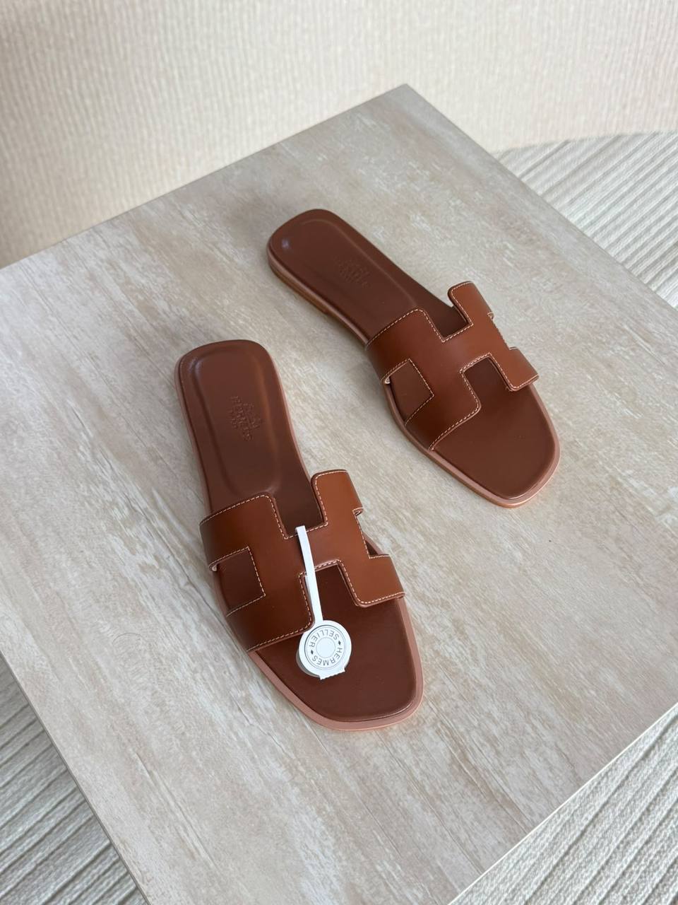 Hermes Slipper - Brown