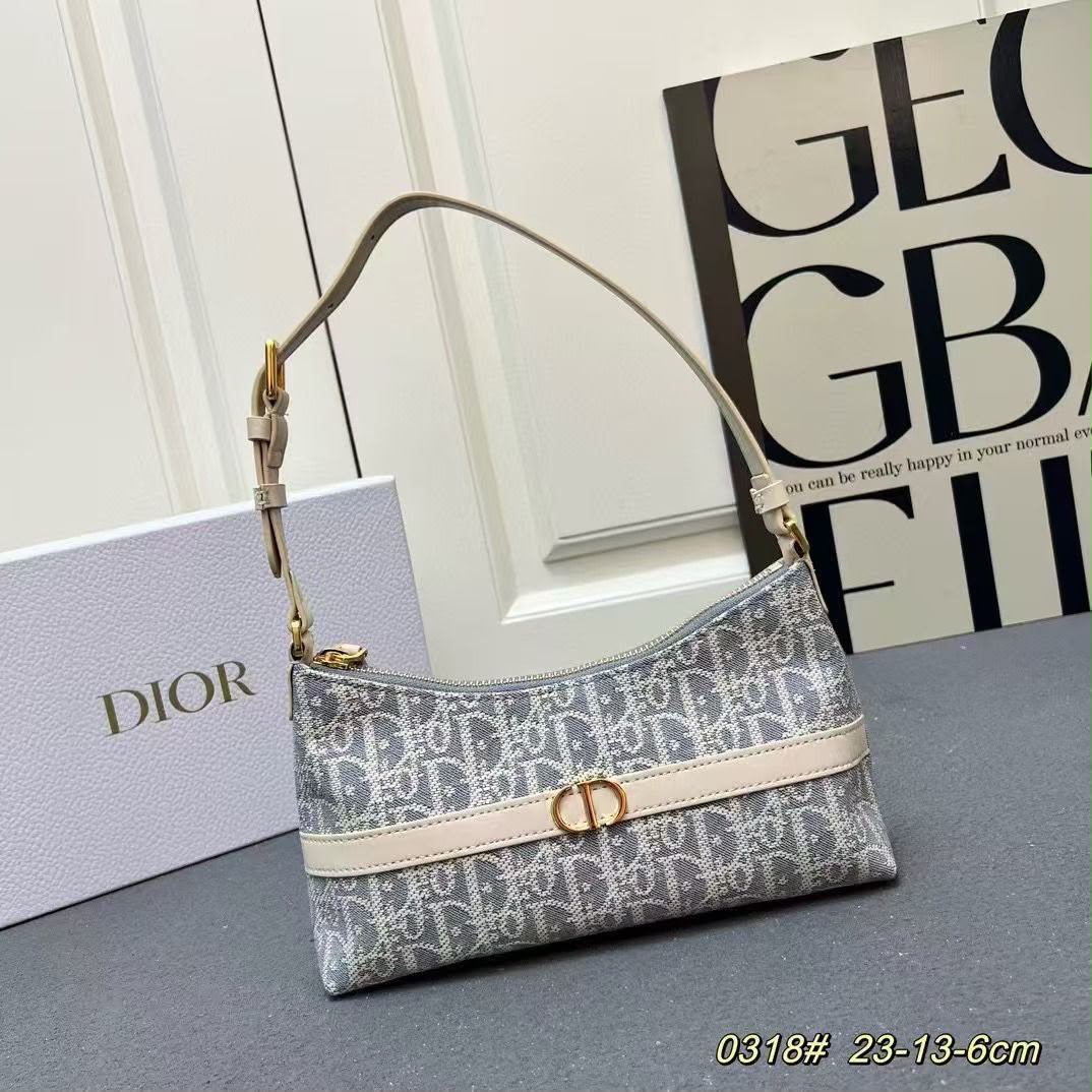 Dior Slim Shoulder Bag - Beige