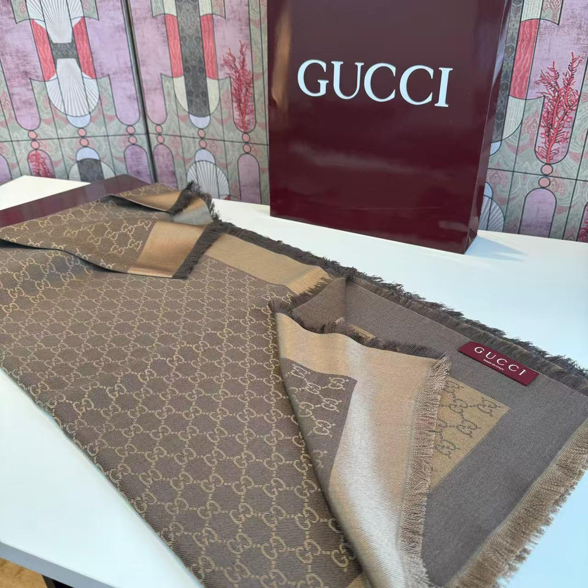 Gucci Scarf - Brown