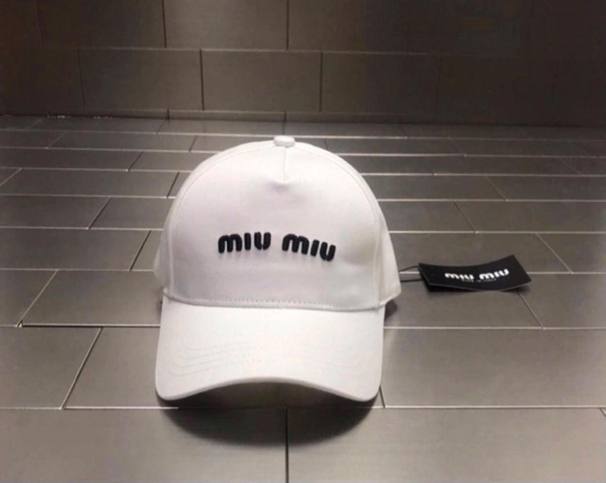 Miu Miu Logo Cap - White