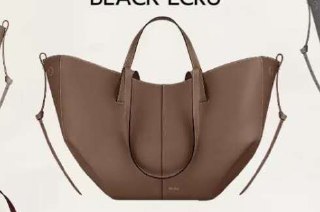 Polène Tote Bag - Brown, Grey, Beige, Yellow