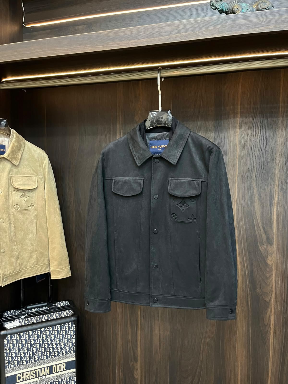 Louis Vuitton Jacket - Dark Grey Embossed