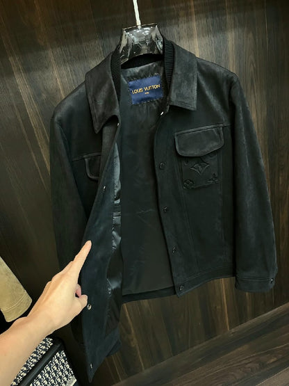 Louis Vuitton Jacket - Dark Grey Embossed