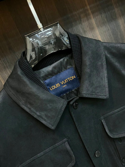 Louis Vuitton Jacket - Dark Grey Embossed