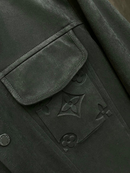 Louis Vuitton Jacket - Dark Grey Embossed