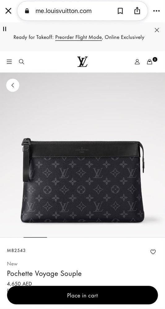 Louis Vuitton Clutch - Black Monogram
