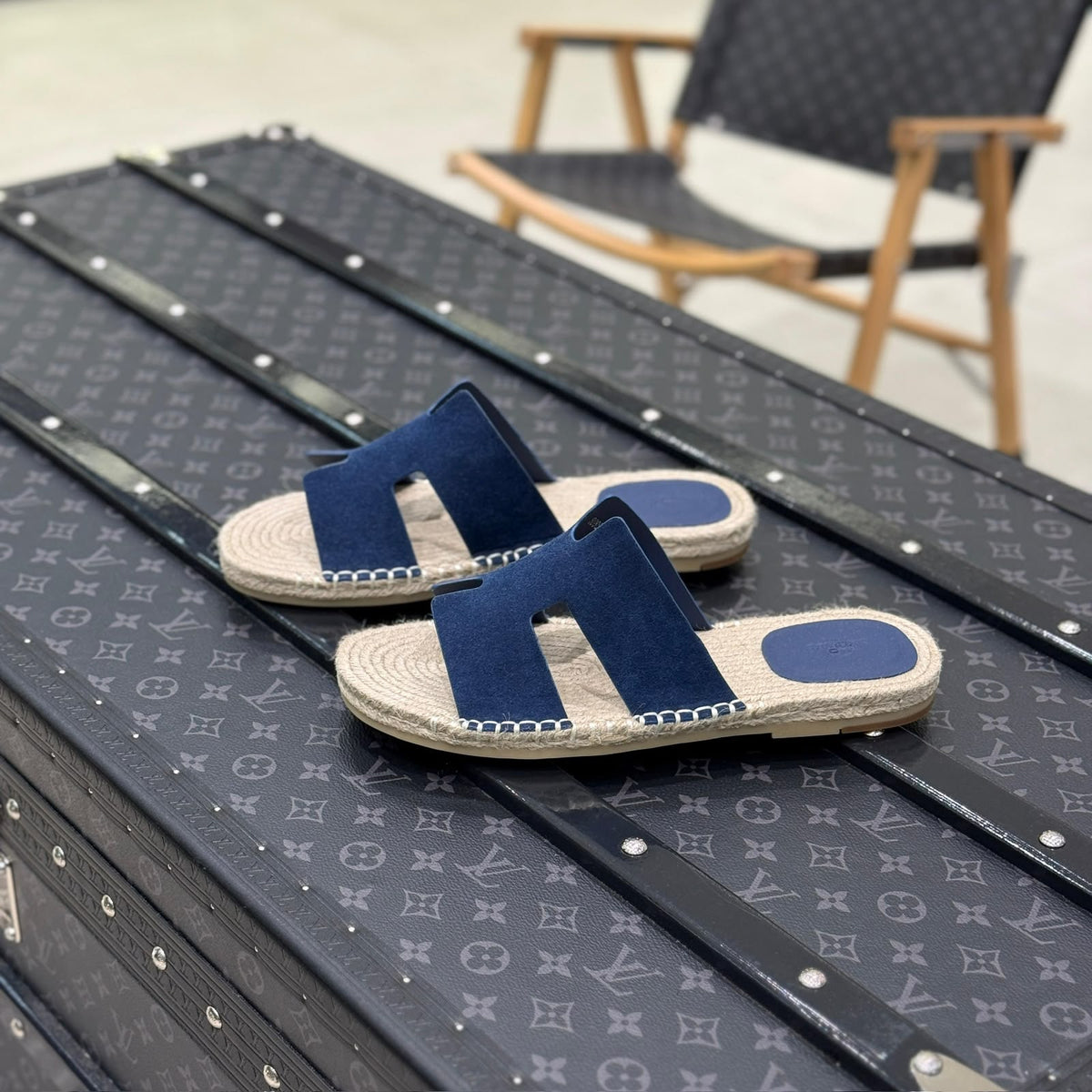 Hermès Slippers - Beige, Navy, Brown, Black