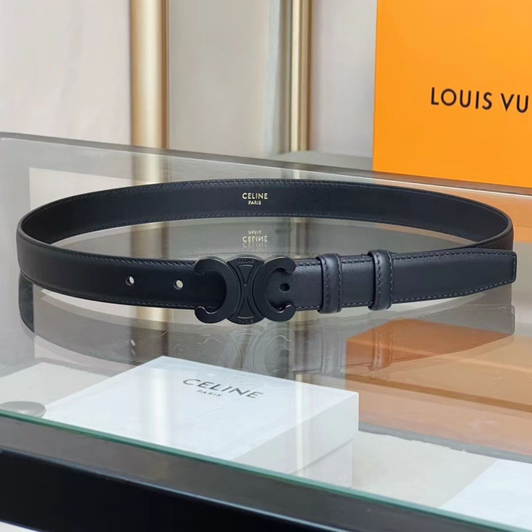Celine Belt - White, Brown, Black