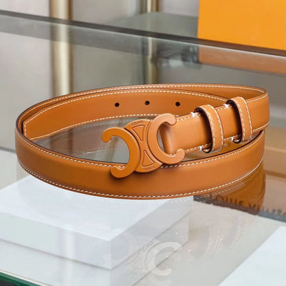 Celine Belt - White, Brown, Black