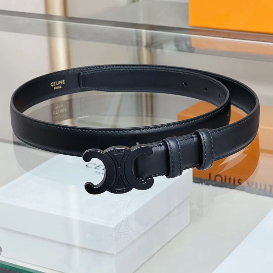 Celine Belt - White, Brown, Black
