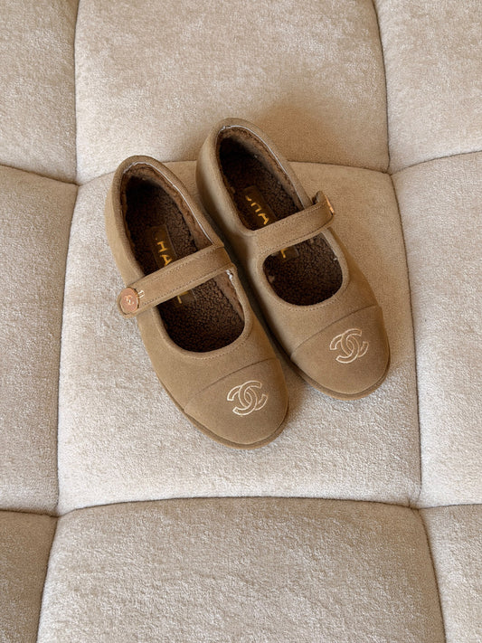 Chanel Ballerina - Beige, Brown, Black, White