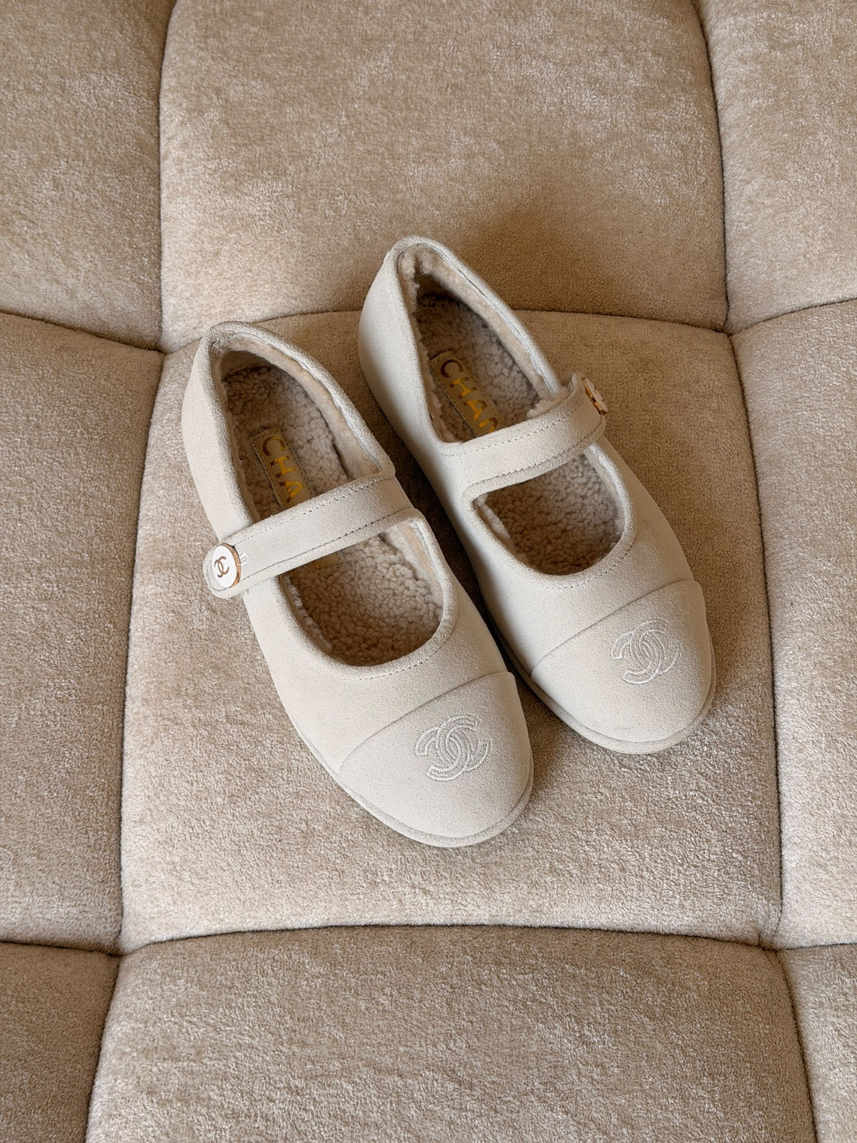Chanel Ballerina - Beige, Brown, Black, White