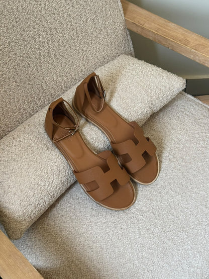 Hermes Slippers - Brown