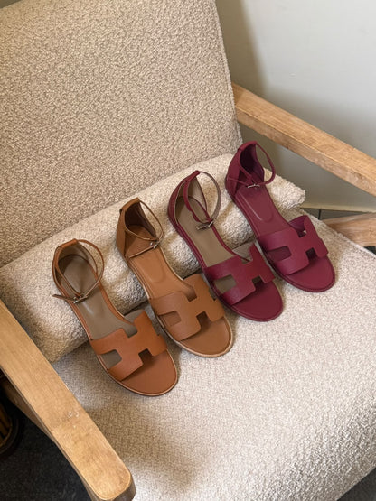 Hermes Slippers - Brown