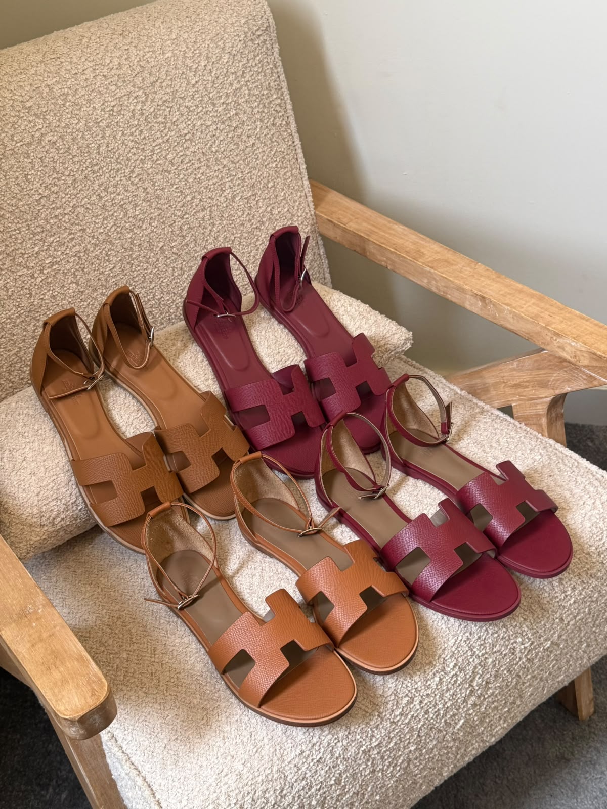 Hermes Slippers - Brown