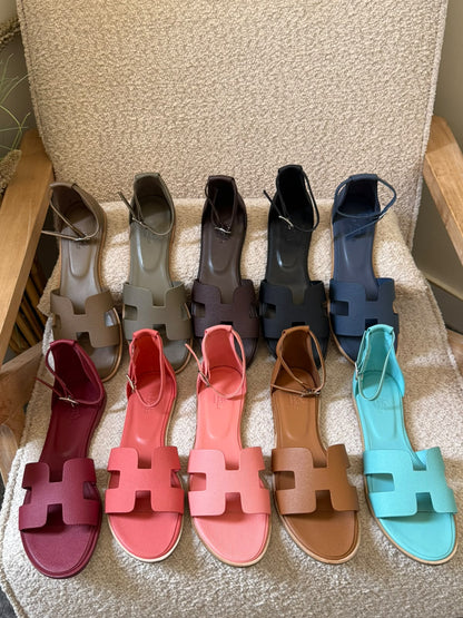 Hermes Slippers - Brown