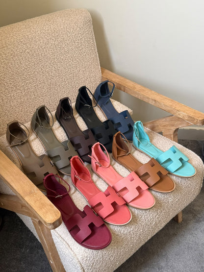 Hermes Slippers - Brown