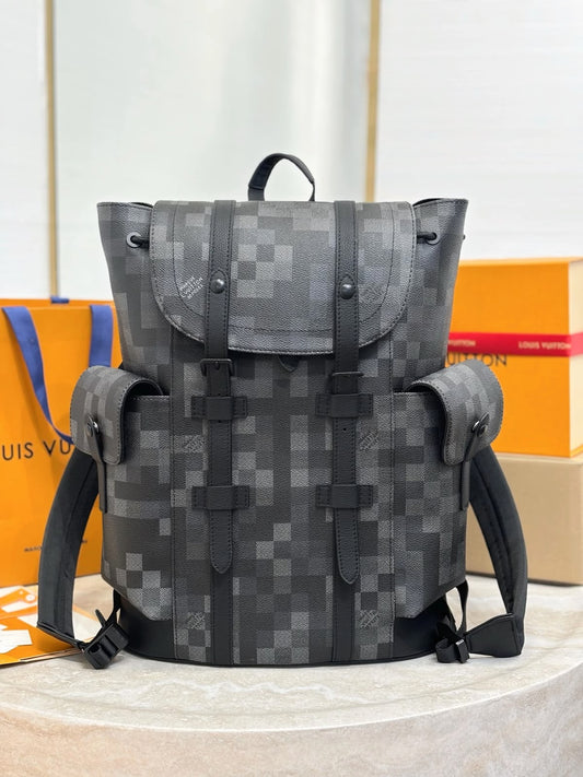 Louis Vuitton Utility Backpack - Dark Grey