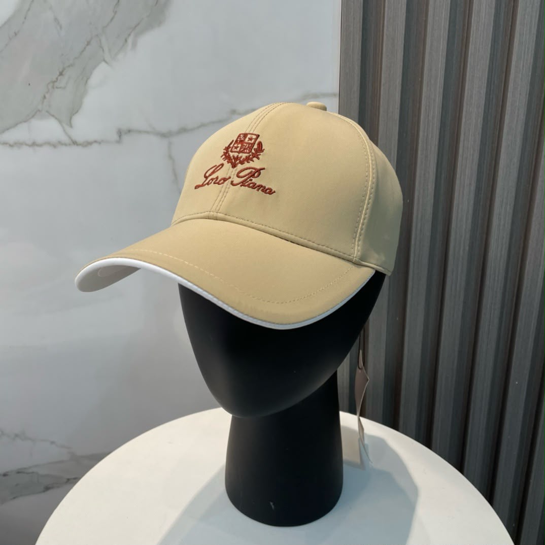 Loro Piana Contrast-Brim Cap - Beige