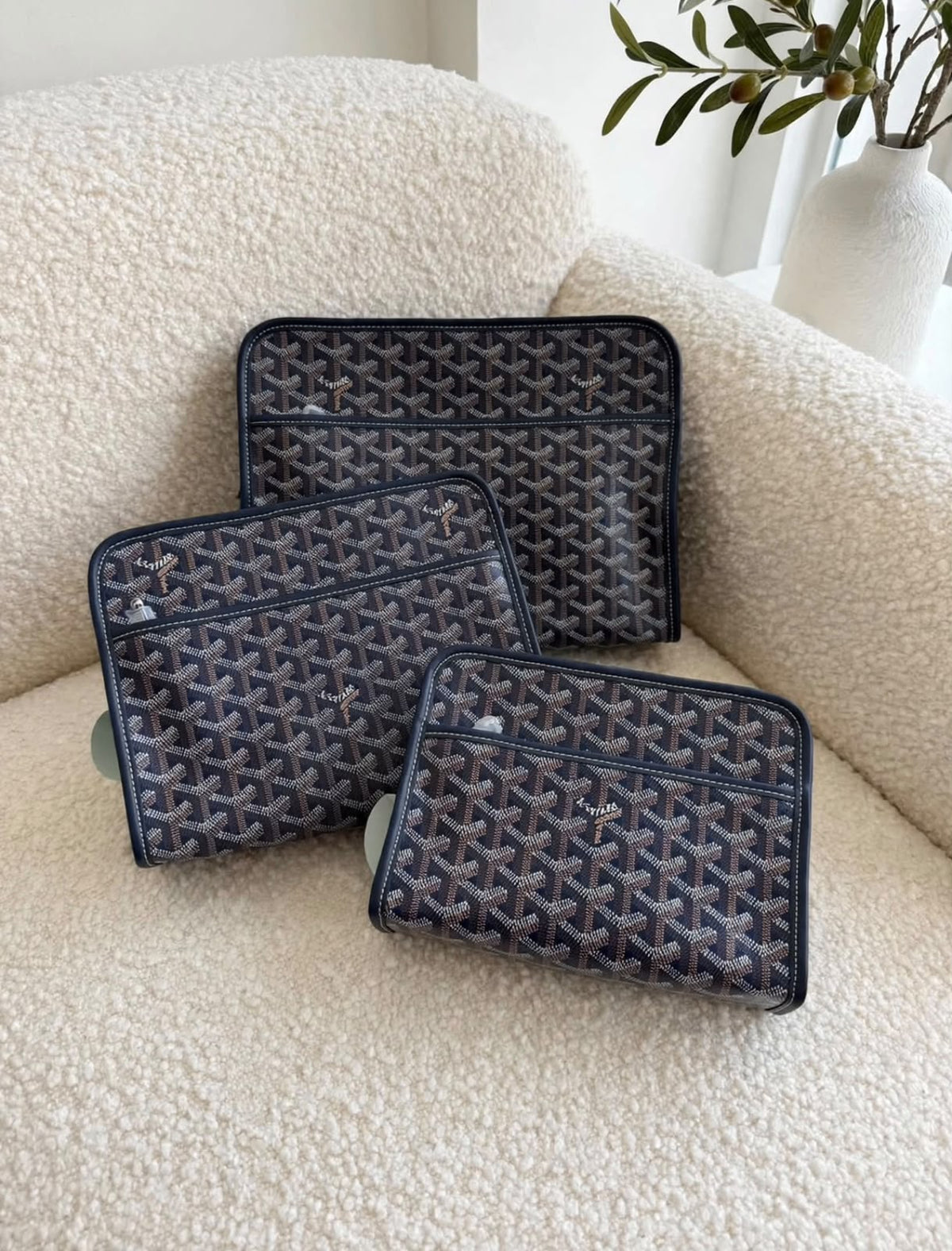 Goyard Clutch - Navy